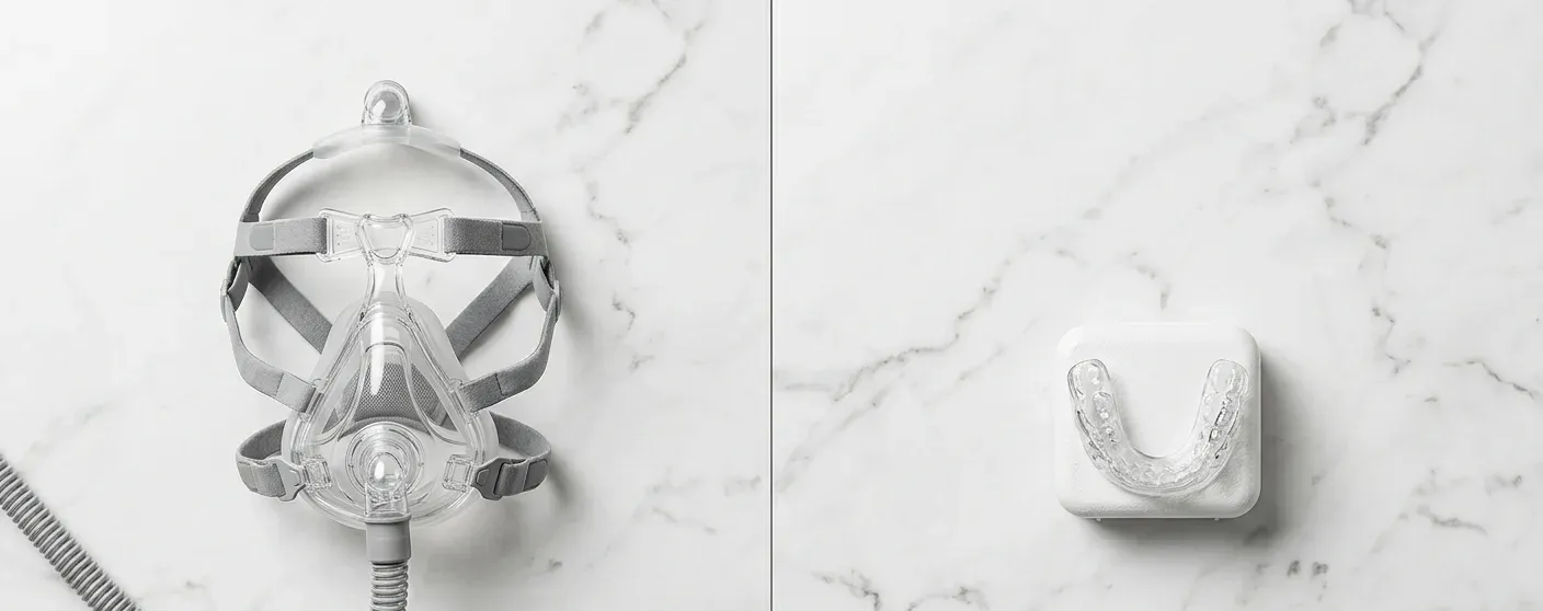 comparação entre máscara cpap e aparelho intraoral