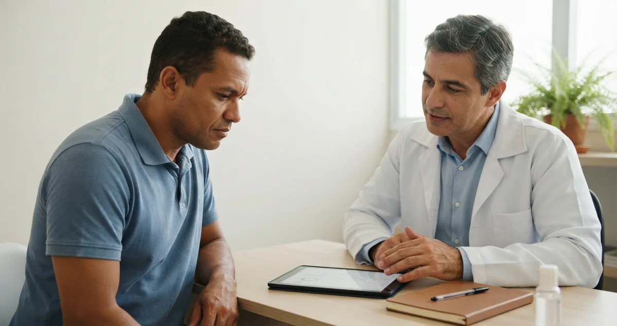 consulta médica para avaliar apneia do sono e disfunção erétil